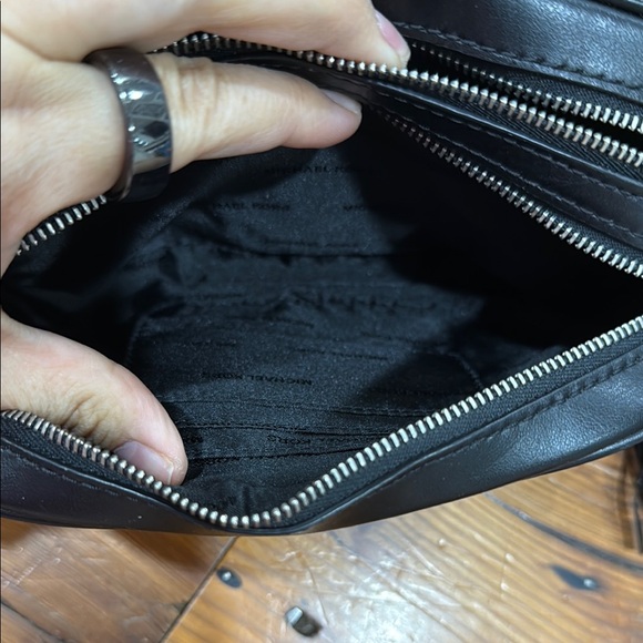 Michael Kors Black and Silver Camera Crossbody Bag - Picture 11 of 12